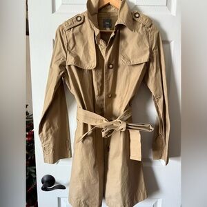 GAP  Women’s Lightweight Trench Coat Beige Belted Size S